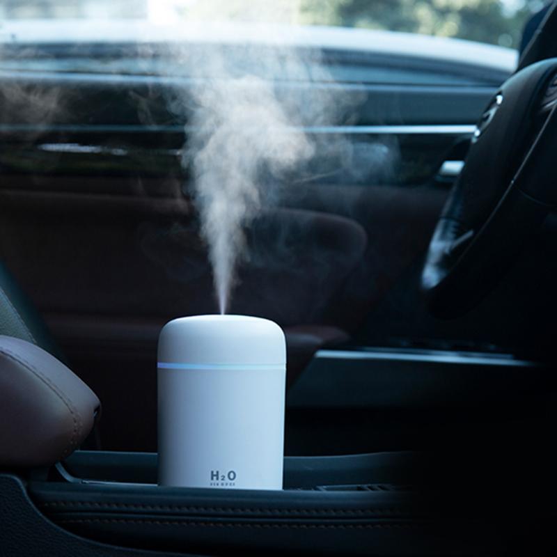 300ML Air Humidifier With Colourful Atmosphere Light for Home+ Car