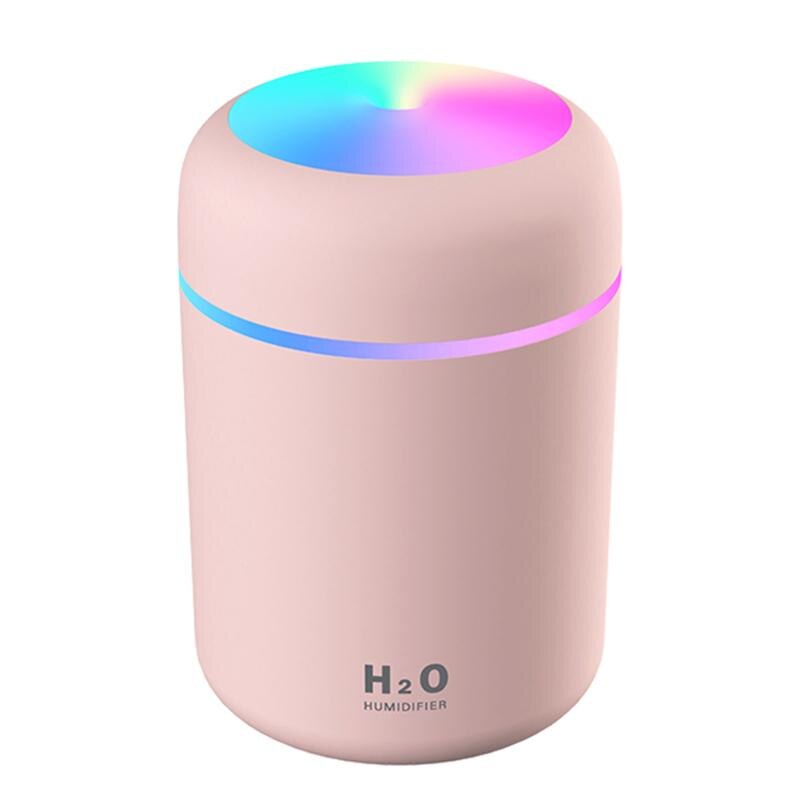 300ML Air Humidifier With Colourful Atmosphere Light for Home+ Car