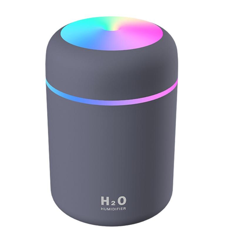 300ML Air Humidifier With Colourful Atmosphere Light for Home+ Car
