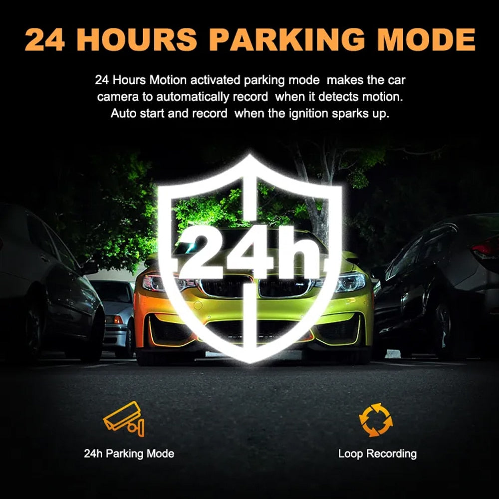 360 Degree Wifi Car DVR HD 1080P Dash Cam Auto Recorder Video DashCam With 24H Parking Monitor
